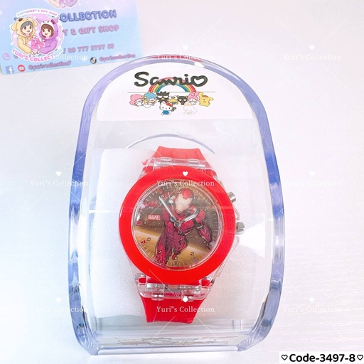 [3497-8] Watch LED Light \ Iron Man 