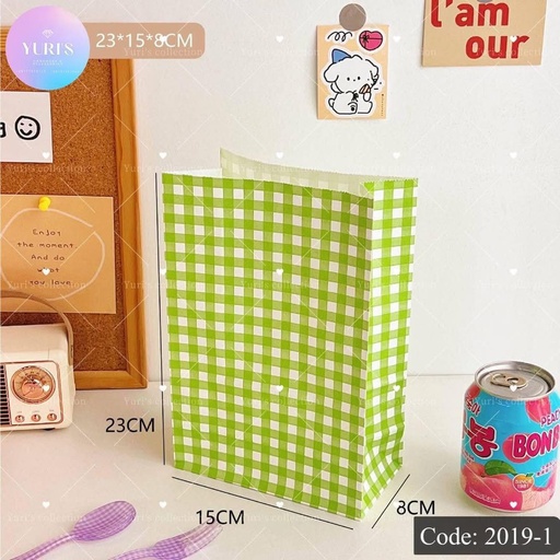 [2019-1] Paper Bag Green (23*15*8cm)
