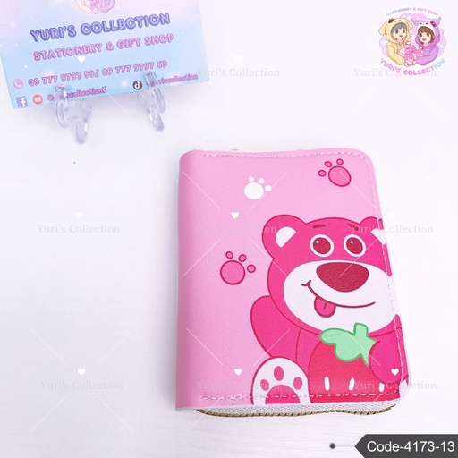 [4173-13] Sanrio Zip Wallet \ Lotso 