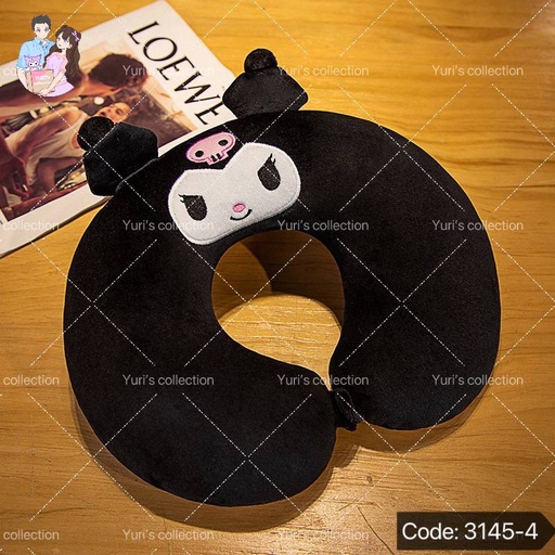 [3245-4] Travel Pillow \ Kuromi (Black)