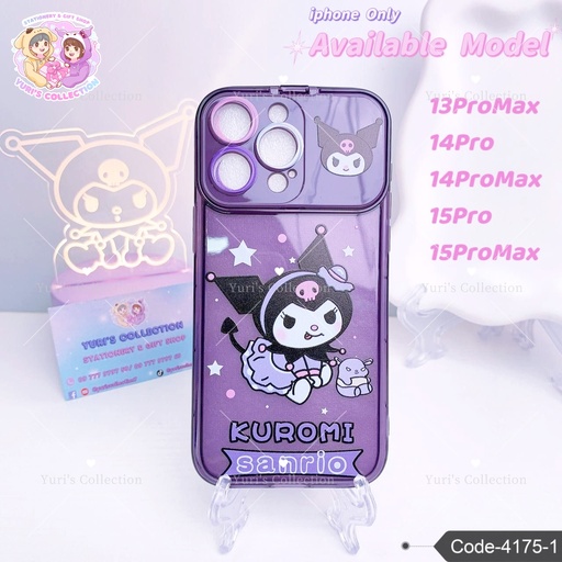 [4175-3] i Phone Cover Model 14 Pro Max \ Kuromi 
