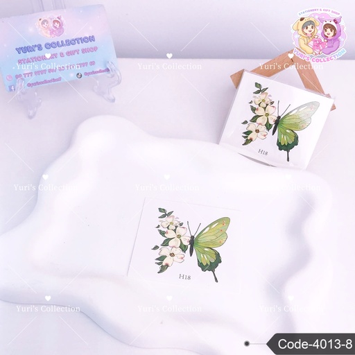 [4013-8] Butterfly Tattoo Sticker \ 24 pcs