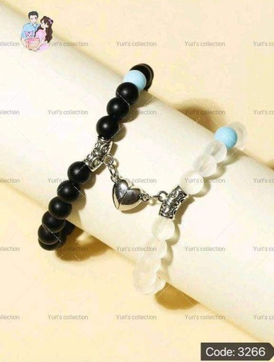 [3266] Glow In The Dark Magnetic Heart Bracelet