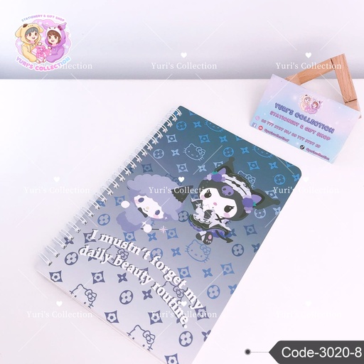 [3020-8] A5 Coil Book \ Kuromi 