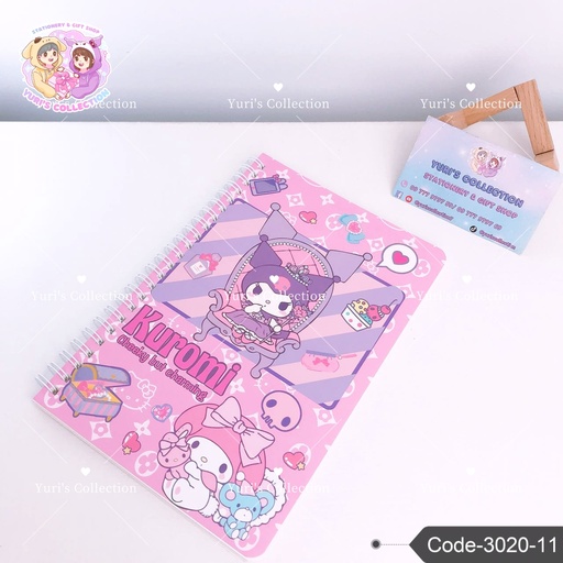 [3020-11] A5 Coil Book \ Kuromi 