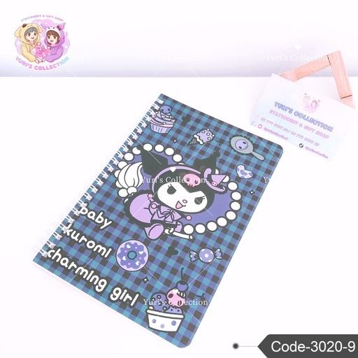 [3020-9] A5 Coil Book \ Kuromi 