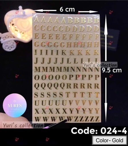 [024-4] ACEG Sticker medim Size \ *Gold* 
