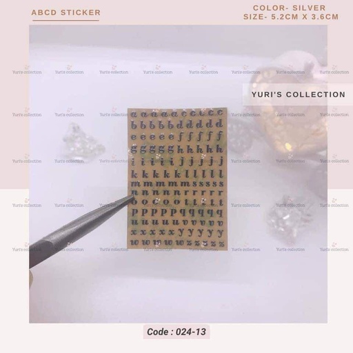 [024-13] abeg Sticker small Size \ *Sliver* 