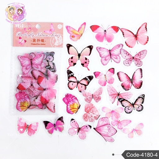 [4180-4] Butterfly Nature Sticker \ *40pcs*